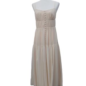 La Ligne NY Silk Formal Sleeveless Tiered Dress Women's Medium New NWT